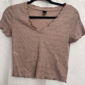 Wild fable v-neck crop top